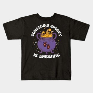 Something Spooky is Brewing Kids T-Shirt